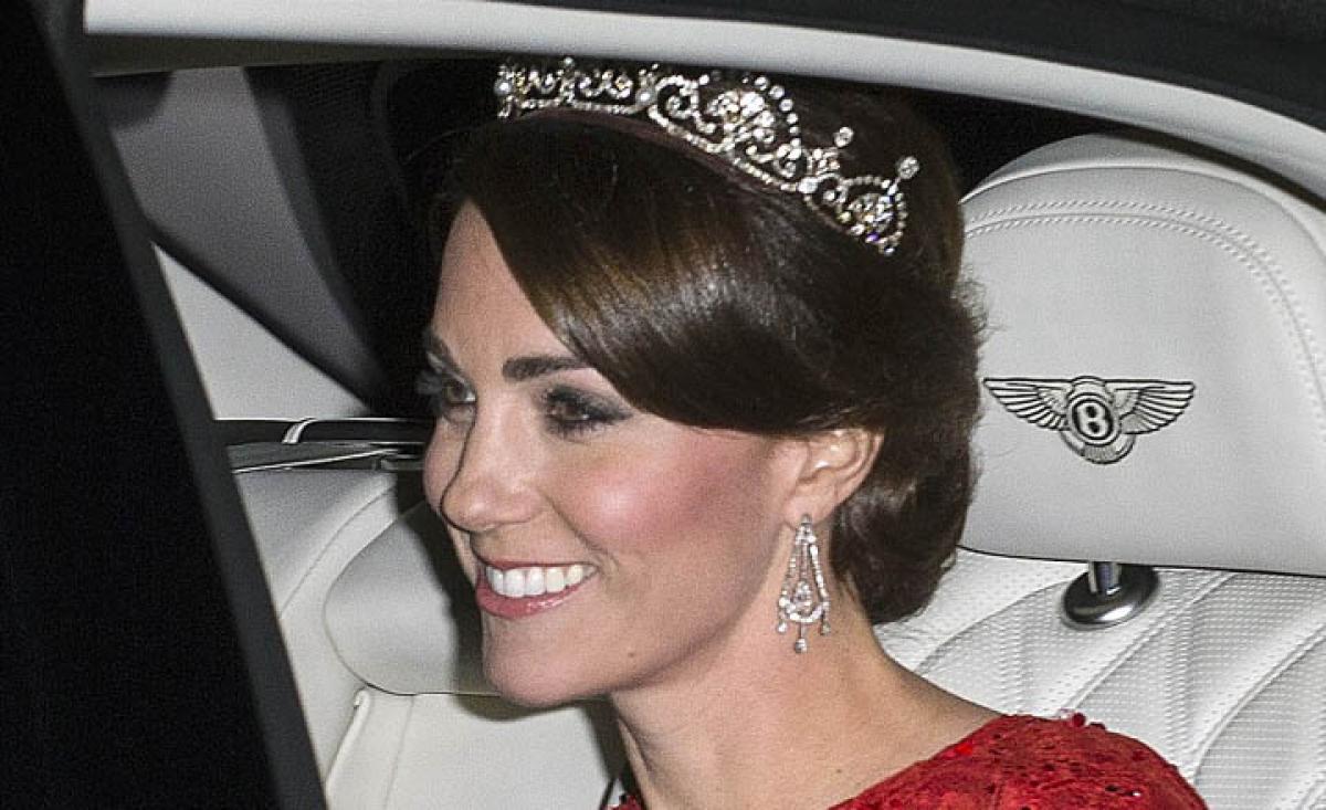 Princess Dianas tiara now on Kate Middletons head